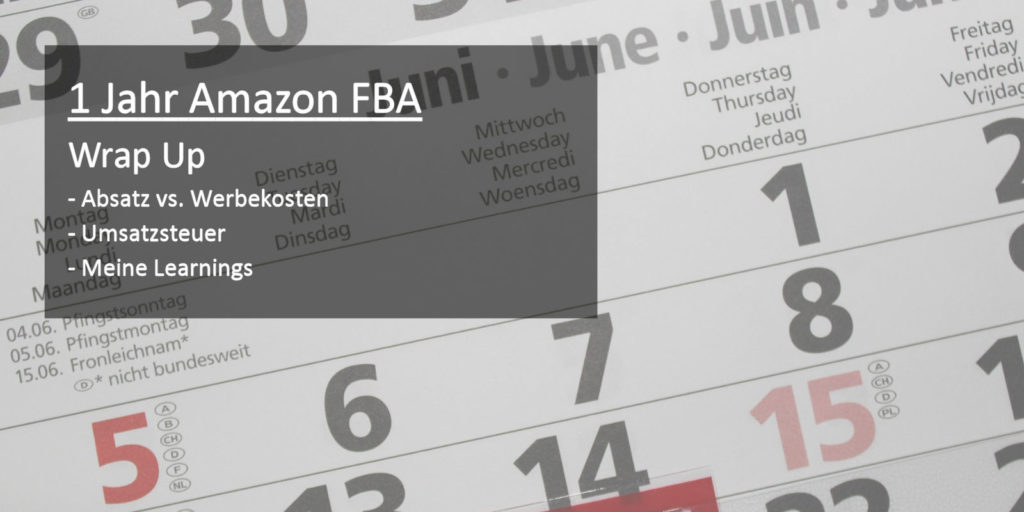 1 Jahr Amazon FBA