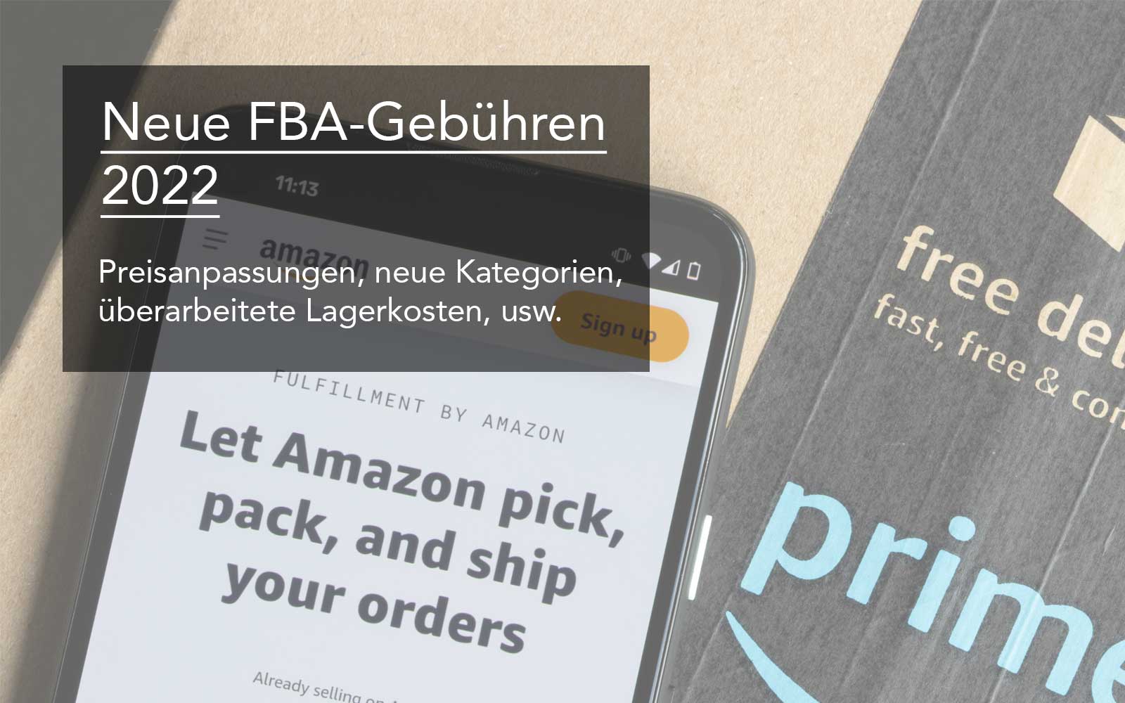 Neue Amazon FBA Gebühren 2022